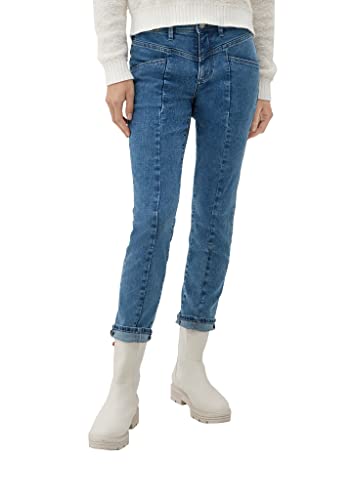 s.Oliver Damskie spodnie jeansowe 7/8 jeans spodnie 7 8, niebieskie, 32 EU, niebieski, 32