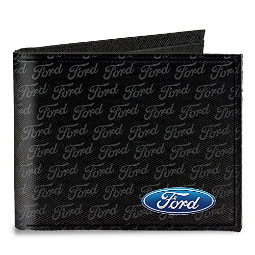 Klamra do dołu unisex płócienny dwustronny portfel - Ford owalny narożnik W/tekst, multi, Jeden rozmiar