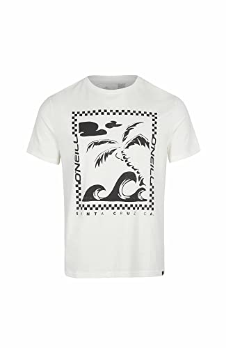 O'NEILL Fin T-Shirt Koszulka męska 11010 Snow White, Regularny, 11010 Snow White, XXL-3XL
