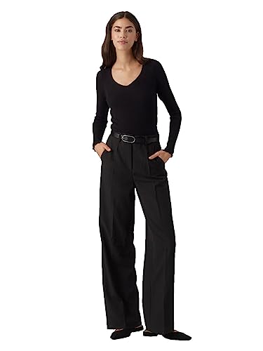 Bestseller A/S Damski sweter VMEVIE LS V-Neck GA NOOS, czarny, XXL, Schwarz, XXL
