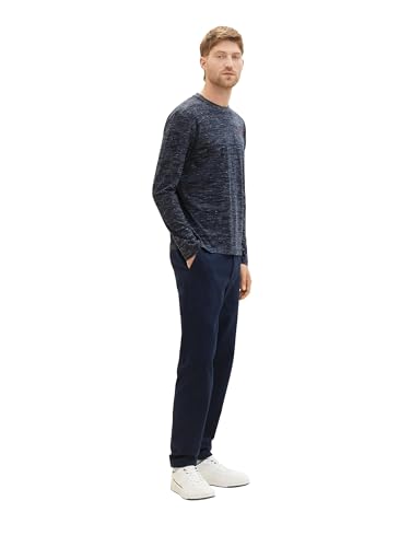 TOM TAILOR T-shirt męski, 32450 - Sky Captain Blue Stripy Inject, L