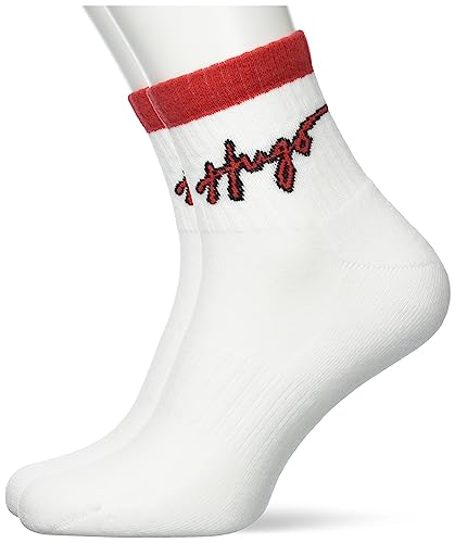 HUGO Męskie krótkie skarpety, White100, 39-42 EU