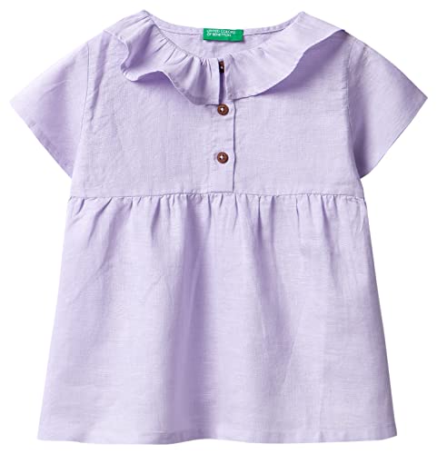 United Colors of Benetton Camicia 5OK4GQ00Y bluzka, Glicine 26G, XX dziewczęca, Glicine 26g, 3 lat
