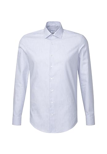 Seidensticker Męska koszula z długim rękawem o regularnym kroju, jasnoniebieski, 42