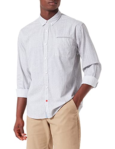 Timezone Męska koszula z krótkim nadrukiem, White Letters, S