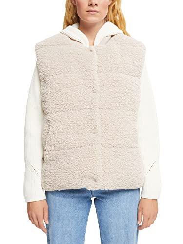 ESPRIT Kamizelka damska, 296/kremowy beż 2, L