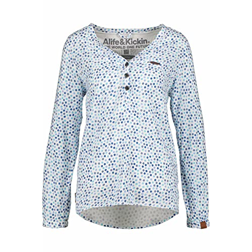ALIFE and Kickin DaisyAK Blouse damska bluzka z długim rękawem, biały, L