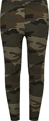 Urban Classics Dziewczęce legginsy Camo, Wood Camouflage, 146/152 cm