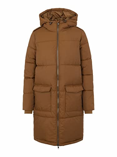 OBJECT Damska kurtka ObjzHANNA L/S Long Jacket NOOS pikowana, Sepia, XS