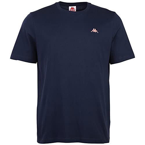 Kappa Męski T-shirt, Regular Fit, Dress Blues, XXL