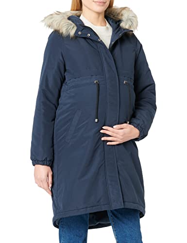 MAMALICIOUS Damska kurtka zimowa MLJESSI 2 w 1, długa parka A. NOOS, Parisian Night, M, Parisian Night, M