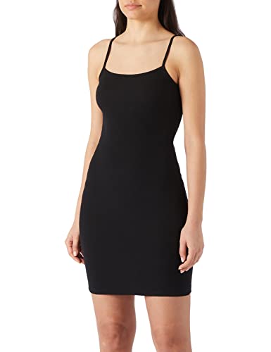 Koton Damska sukienka Minikleid Mit Schmalen Trägern, Schwarz (999), L