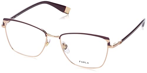 Furla Damskie okulary przeciwsłoneczne Vfu503, Shiny Copper Gold z kolorowymi elementami, 70, Błyszcząca miedź złota z kolorowymi elementami