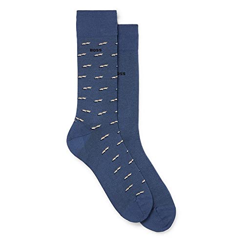 BOSS Męskie skarpety 2P RS mini MC Regular Socks, Open Blue, 40-46, Open Blue, 46 EU