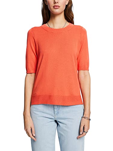 ESPRIT Damski sweter 043EE1I313, 870/CORAL ORANGE, S, 870 / Coral Orange, S