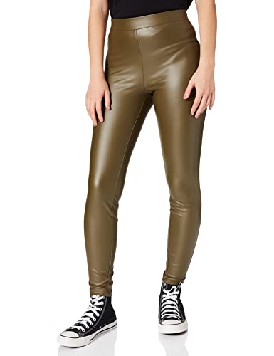 VERO MODA Damskie legginsy VMGAYA MR PL Fleece Color, Peat, M/34