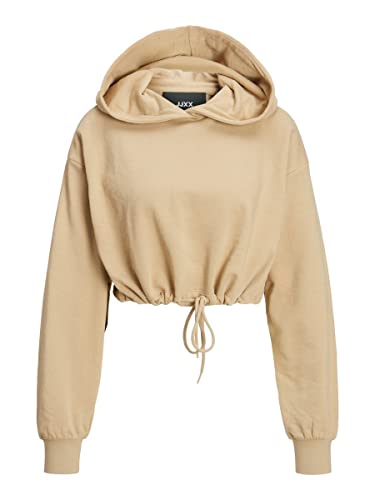Jack & Jones Damska bluza z kapturem Jjxx Jxalfa Loose Every Crop, Kadzidło, XL