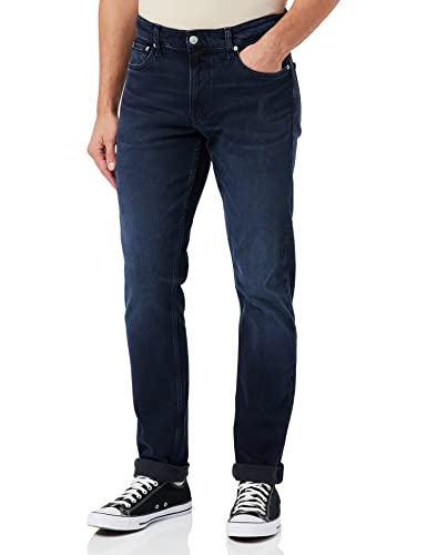 Calvin Klein Jeans Spodnie męskie Slim, Ciemna dżinsowa, 32W / 34L