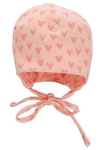 Sterntaler Dziewczęca czapka beanie serca różowa, 39