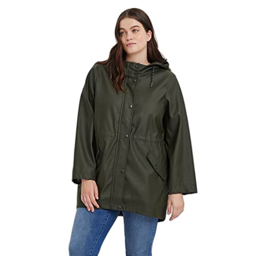 VERO MODA Vmmalou Coated Jacket Noos Curve kurtka damska, Peat, 52 duże rozmiary