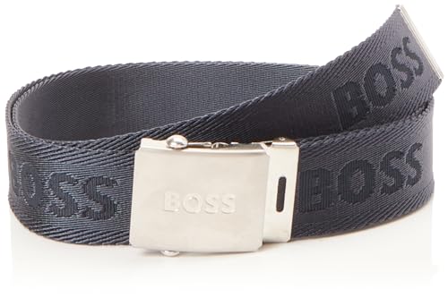 BOSS Męski pasek Icon-Ro-J_Sz35, granatowy410, 100, Navy410