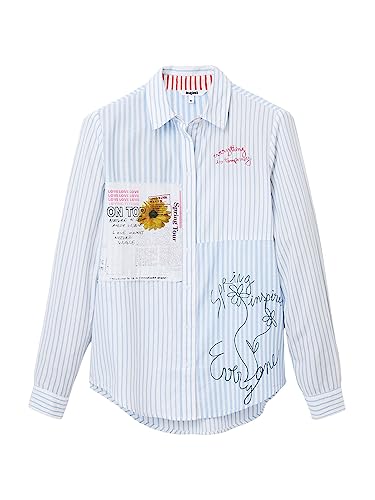 Desigual Damska koszulka, niebieski, M
