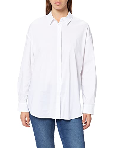 comma Damska bluzka z długim rękawem, 0100 White, 34