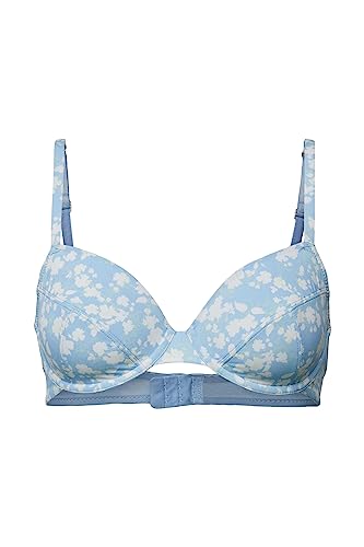 ESPRIT Bodywear damski biustonosz z nadrukiem Micro RCS Underwire Bra formowany biustonosz, pastelowy niebieski 3, 90 C, Pastel Blue 3, 90C