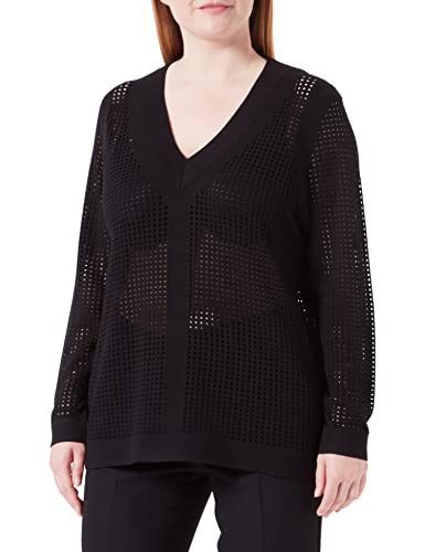 s.Oliver Sweter damski, z długim rękawem, czarny, 44 (DE), czarny, 44