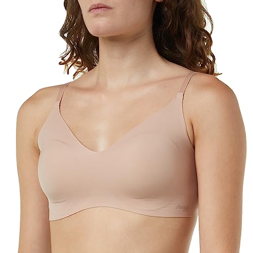 Sloggi Damski biustonosz zero z mikrofibry 2.0 H Braletette Top, Cameo Brown, M