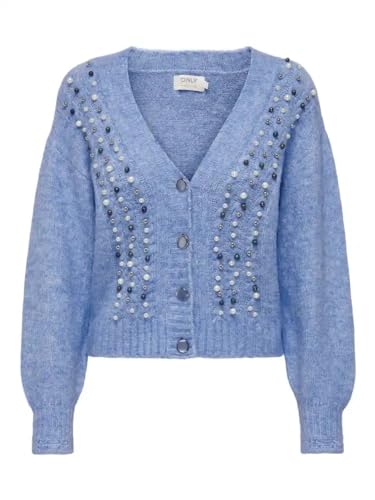 Bestseller A/S Onlmarian Ls KNT damski kardigan, Grapemist/Szczegóły: melanż, XS