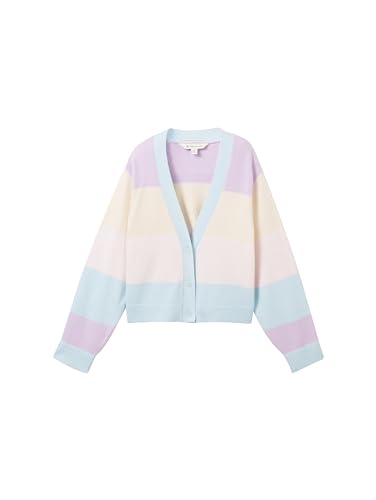 TOM TAILOR Dziewczęcy kardigan dziecięcy, 32377 - Big Multicolor Stripe, 92/98 cm