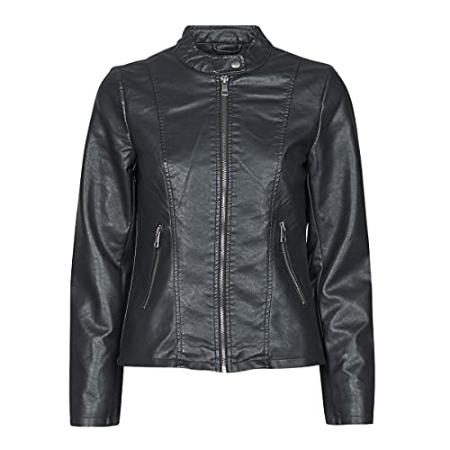 Only Onlmelisa Faux Leather Jacket CC OTW Kurtka damska, czarny, XS