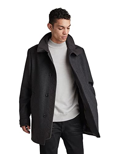 G-STAR RAW Męska kurtka Utility Wool Trencz, Wielokolorowy (Shadow Htr D20639-b965-9119), L
