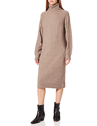 PIECES Damska sukienka Pcfuna Ls Turtleneck Knit Dress Bc, Falcon, XS