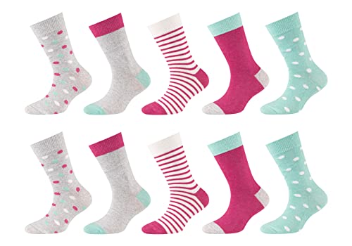 Camano 1106109000 - dziecięce skarpety bawełniane z recyklingu 10p, rozmiar 35/38, kolor fog melange, Fog Melange, 35