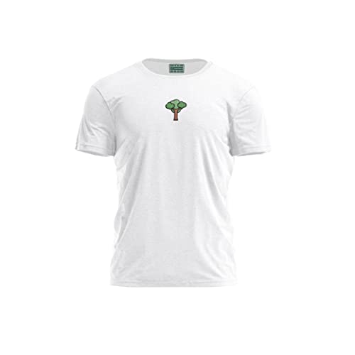 Bona Basics, Męski T-shirt z cyfrowym nadrukiem,% 100 bawełna, biały, na co dzień, męski top, rozmiar: L, biały, L