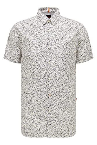 BOSS Męska koszula Magneton_2-Short Hemd, Natural102, M