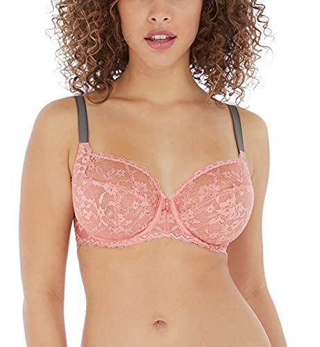 Freya Damski biustonosz offbeat Underwire Side Support biustonosz z pełnym pokryciem, Dzika róża, 60H