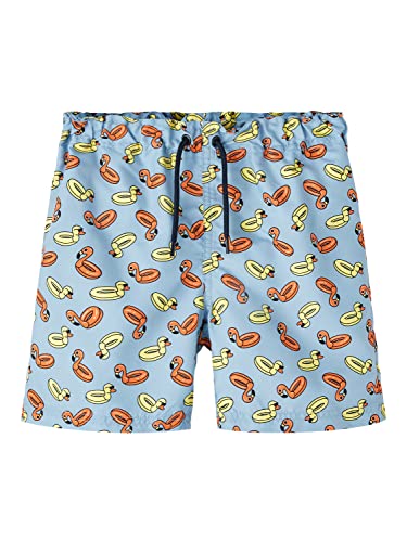 NAME IT Boy's NKMZIMIL szorty kąpielowe, bokserki, Crystal Seas, 122, Crystal Seas., 122