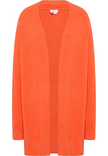 IZIA Długi kardigan damski 19025276, pomarańczowy, XL-XXL