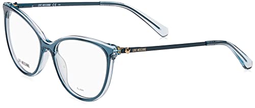 MOSCHINO LOVE MOL588 Okulary, Turquoise Teal, 54 damskie, Turkusowy Teal