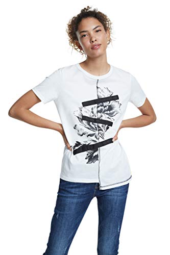 Desigual T-shirt damski Ts_seryll, biały (Blanco 1000), XS
