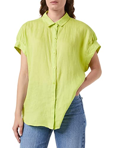 United Colors of Benetton Damska koszula 5bmldq03d, kwasowa zieleń 25b, L, Kwaśna zieleń 25b, L