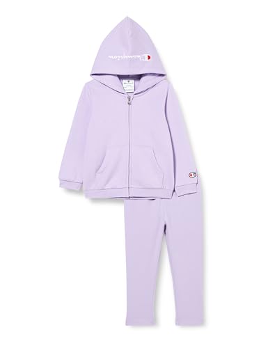 Champion Legacy Legacy American Classics TD - Ultralight Powerblend Fleece Hooded Completo, Jasny Fioletowy, 9 miesięcy Bimba 0-24 FW23, Viola Chiaro