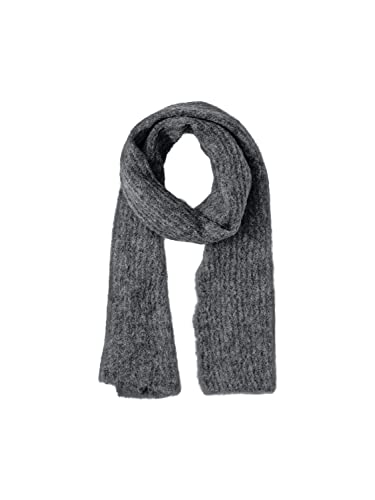 PIECES PCBERA Wool Long Scarf NOOS szalik, ciemny szary melanż, jeden rozmiar