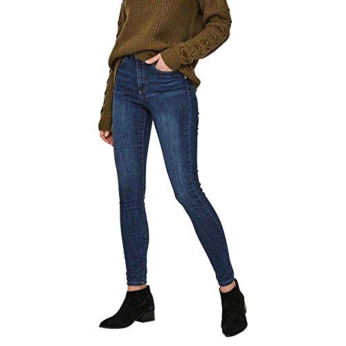 VERO MODA VMSOPHIA HW dżinsy damskie skinny MD BL NOOS, niebieski (medium blue denim), 32/L-XXL