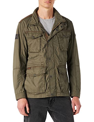 camel active Kurtka męska, zielony (Dark Olive 34), 6XL (Rozmiar producenta:35)