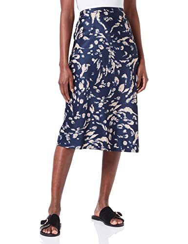 VERO MODA Vmhailey Hw Calf Skirt damska spódnica WVN Ga Rock, Navy Blazer/Aop: hailey, XS