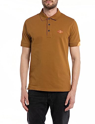 Replay Męska koszulka polo, Caramel 720, XXL